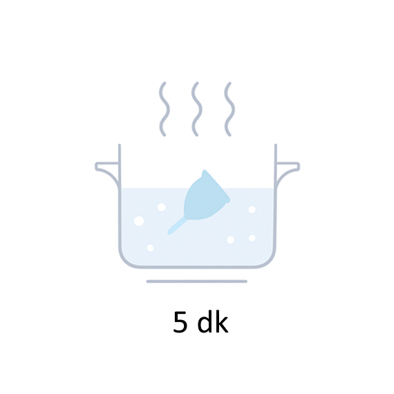 menstrual kabı tencerede kaynatma